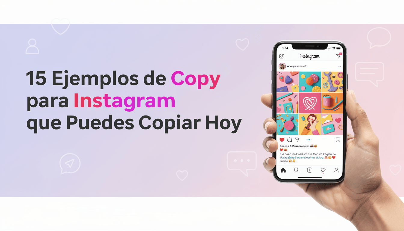 15 Ejemplos de Copy para Instagram que Puedes Copiar Hoy