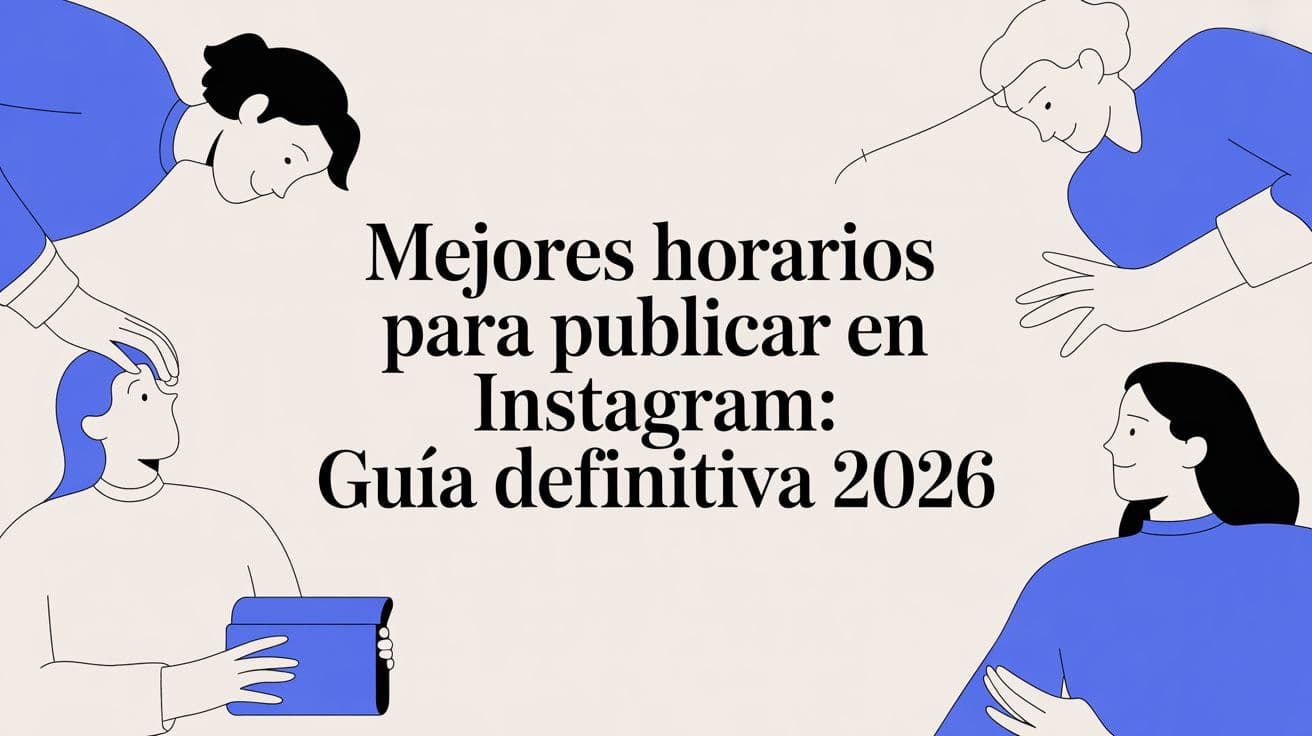Mejores horarios para publicar en Instagram: Guía Definitiva 2026