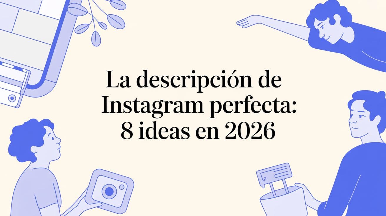 La descripcion de instagram perfecta: 8 ideas en 2026