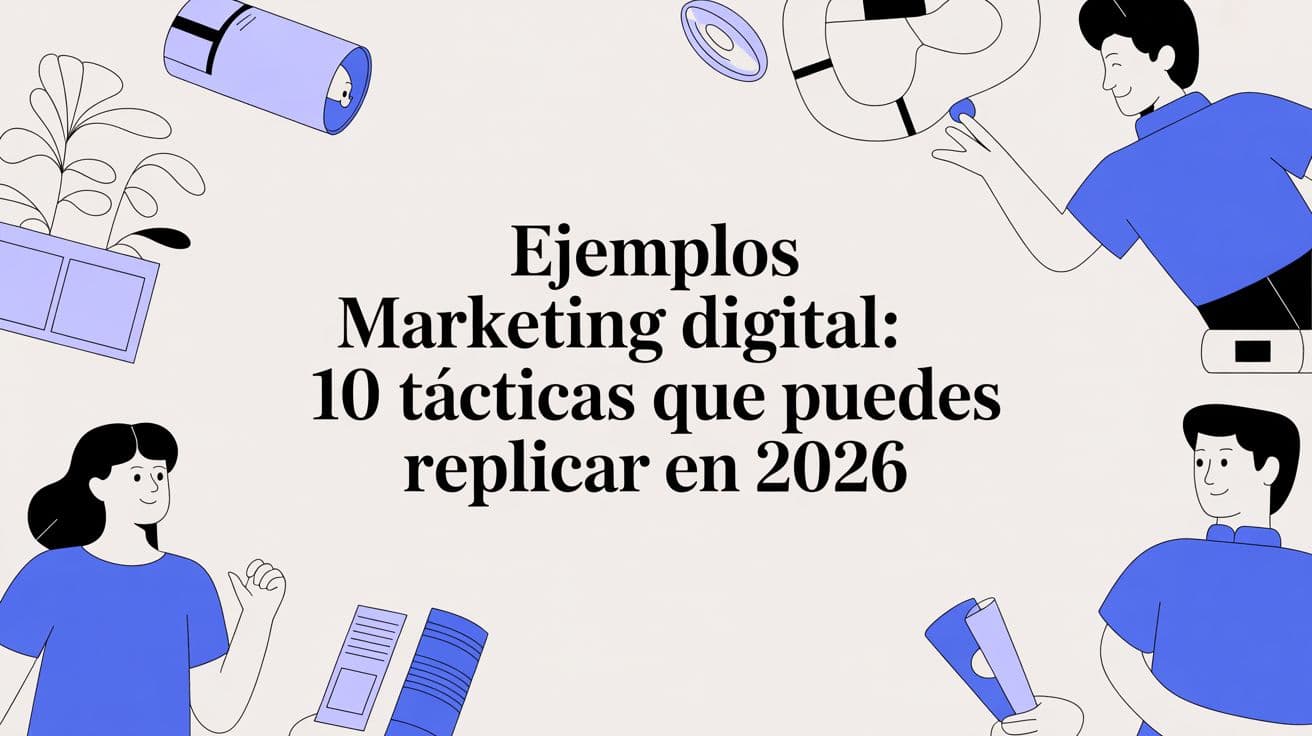 Ejemplos marketing digital: 10 tácticas que puedes replicar en 2026