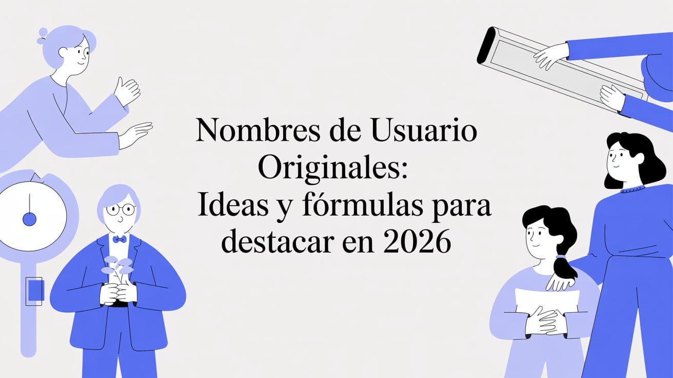 Nombres de usuario originales: ideas y fórmulas para destacar en 2026