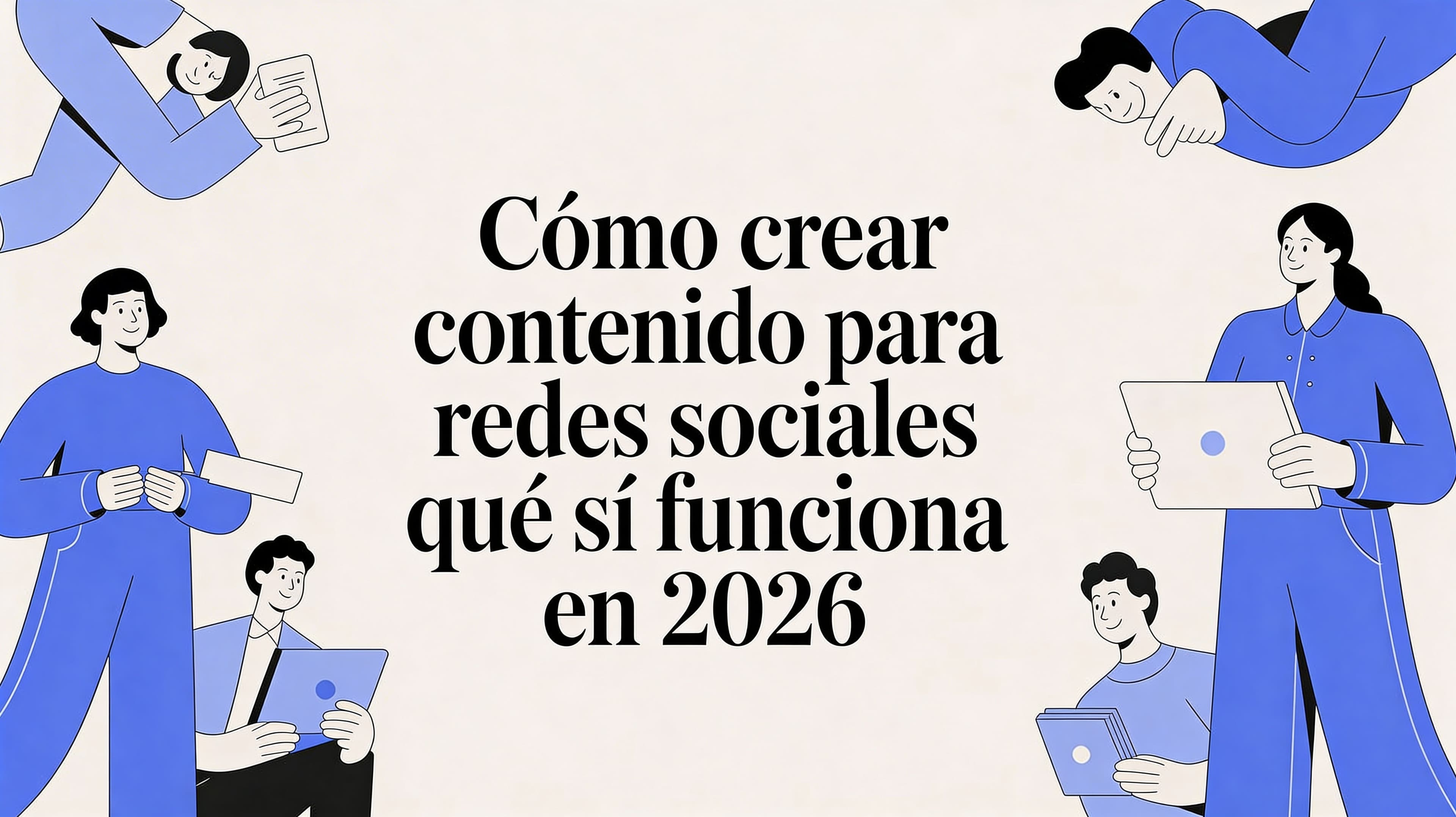 Cómo crear contenido para redes sociales que sí funciona en 2026