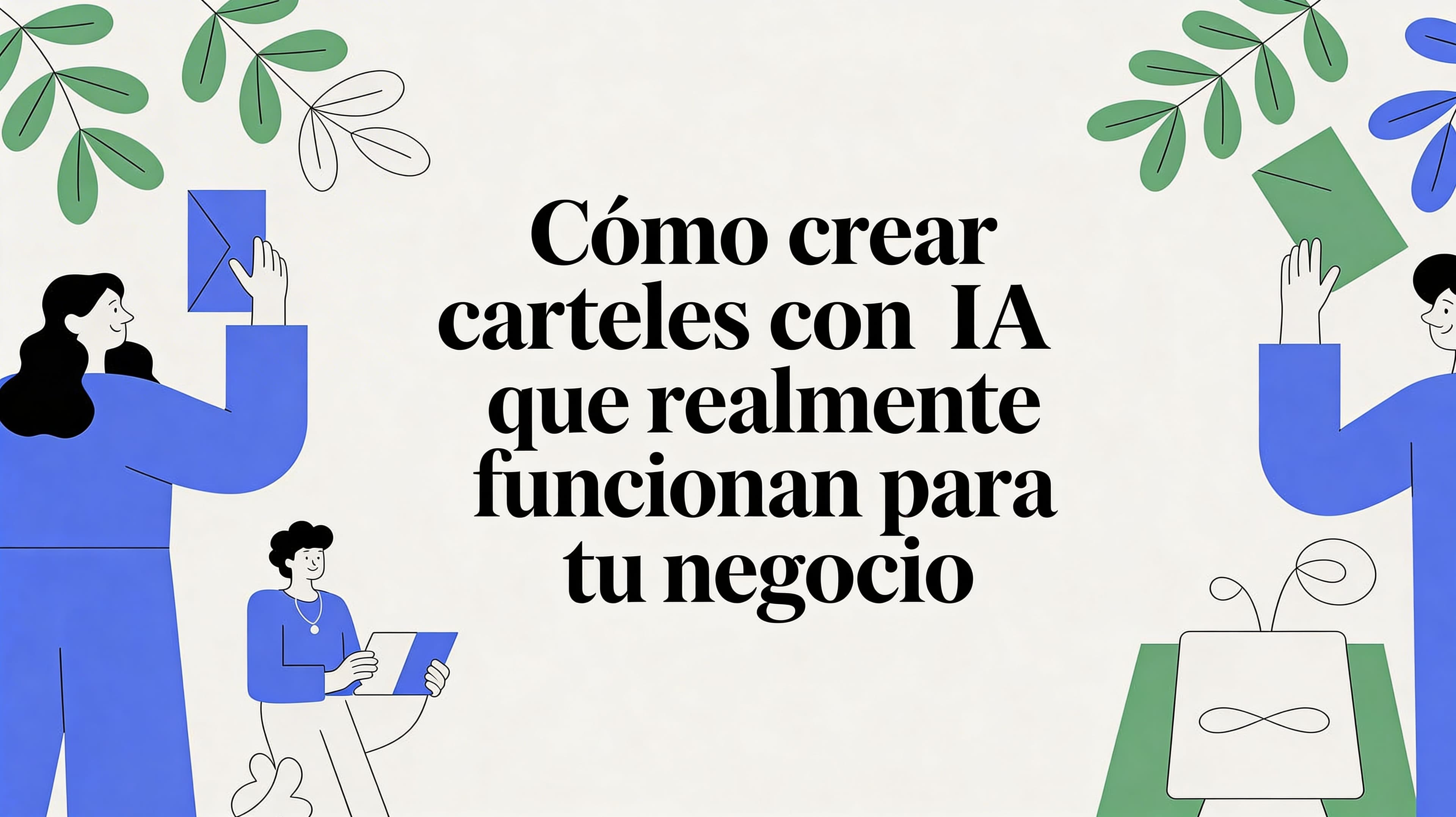 Cómo crear carteles con IA que realmente funcionan para tu negocio
