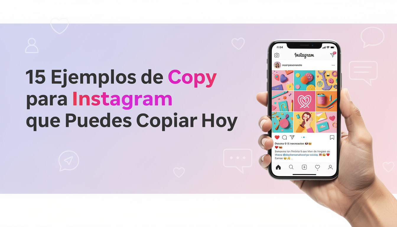 15 Ejemplos de Copy para Instagram que Puedes Copiar Hoy