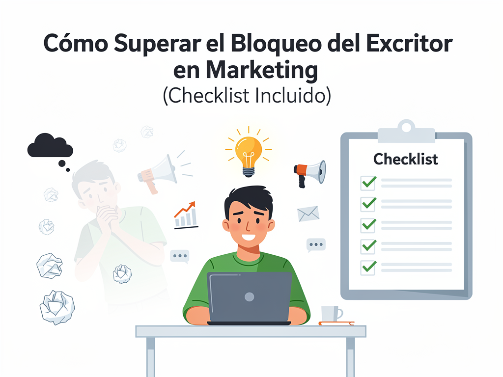 Cómo Superar el Bloqueo del Escritor en Marketing (Checklist Incluido)